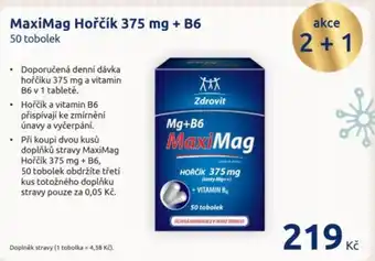 Benu MaxiMag Hořčík 375 mg + B6 nabídka