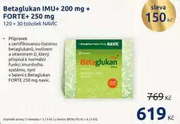 Benu Betaglukan IMU+ 200 mg + Forte+ 250 mg nabídka