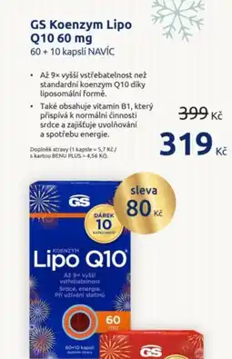 Benu GS Koenzym Lipo Q10 nabídka