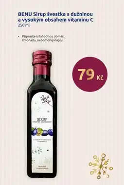 Benu BENU Sirup švestka s dužninou a vysokým obsahem vitaminu C nabídka
