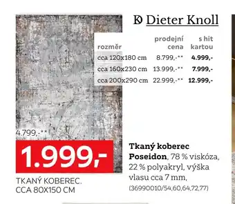 Tkaný koberec Poseidon