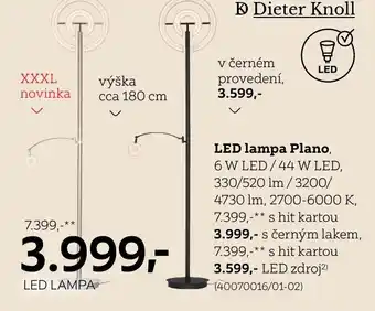 LED lampa Plano