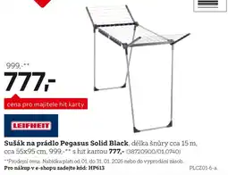 XXXLutz LEIFHEIT Sušák na prádlo Pegasus Solid Black nabídka