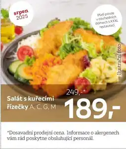 XXXLutz Salát s kuřecími řízečky A, C, G, M nabídka