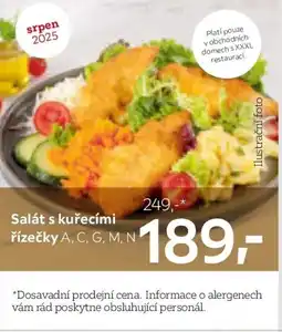 XXXLutz Salát s kuřecími řízečky A, C, G, M, N nabídka