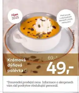 XXXLutz Krémová dýňová polévka G nabídka