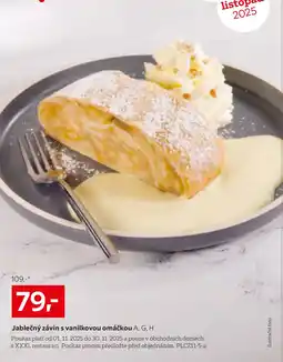 XXXLutz Jablečný závin s vanilkovou omáčkou A, G, H nabídka