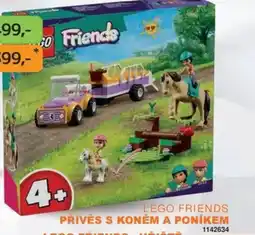 Dráčik LEGO Friends Přívěs s koněm a poníkem nabídka