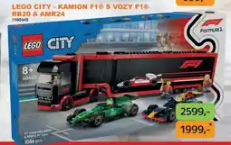 Dráčik LEGO City - Kamion F1® s vozy F1® RB20 a AMR24 nabídka