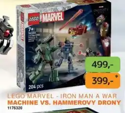 Dráčik LEGO Marvel - Iron Man a war machine vs. Hammerovy drony nabídka