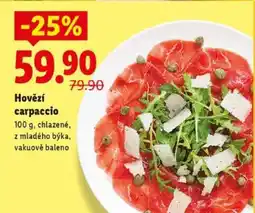 Lidl Hovězí carpaccio nabídka