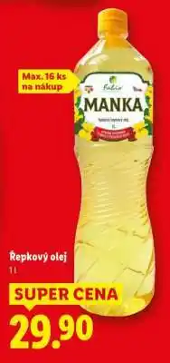 Lidl Manka Řepkový olej nabídka