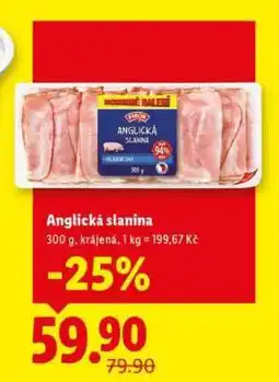 Lidl Anglická slanina nabídka