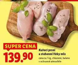 Lidl Kuřecí prsí a stehenní řízky MIX nabídka
