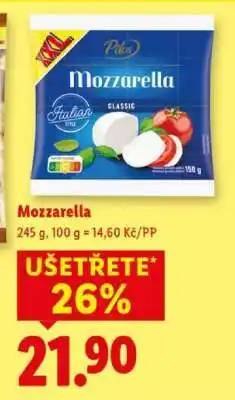 Lidl Pilos MOZZARELLA nabídka