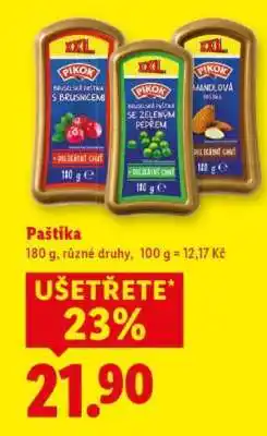 Lidl Paštika nabídka