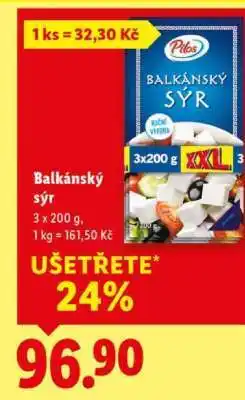 Lidl Balkánský sýr nabídka