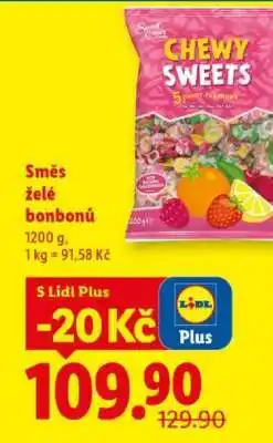 Lidl SMĚS ŽELÉ BONBONŮ nabídka