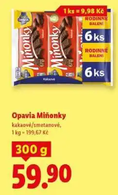 Lidl Opavia Miňonky nabídka