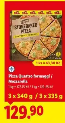 Lidl Pizza Quattro formaggi / Mozzarella nabídka