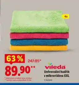 Lidl Vileda Univerzální hadřík z mikrovlákna XXL nabídka