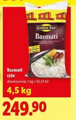 Lidl GOLDEN SUN BASMATI RÝŽE nabídka