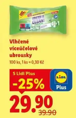 Lidl VLHČENÉ VÍCEÚČELOVÉ UBROUSKY nabídka