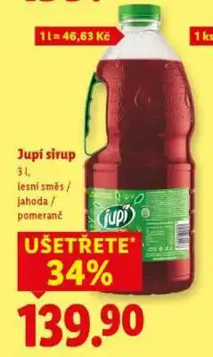 Lidl Jupí sirup nabídka