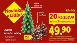 Lidl Livarno Vánoční svíčky nabídka