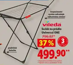 Lidl Vileda Sušák na prádlo Universal ONE nabídka