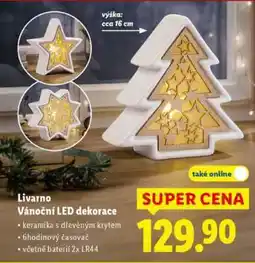 Lidl Livarno Vánoční LED dekorace nabídka