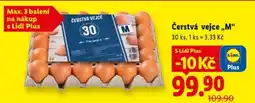 Lidl Čerstvá vejce M nabídka