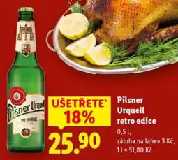 Lidl PILSNER URQUELL RETRO EDICE nabídka