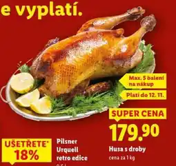 Lidl HUSA S DROBY nabídka
