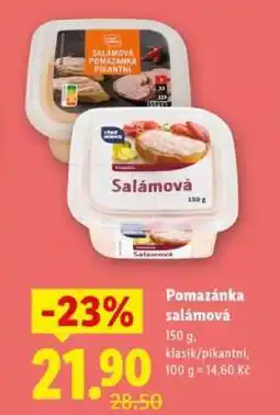 Lidl Pomazánka salámová nabídka