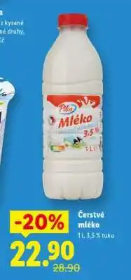Lidl Čerstvé mléko nabídka