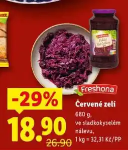 Lidl Freshona Červené zelí nabídka