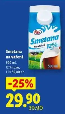 Lidl Smetana na vaření nabídka