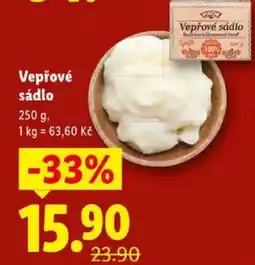 Lidl Vepřové sádlo nabídka