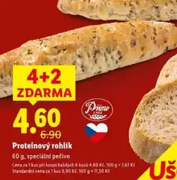 Lidl Proteinový rohlík nabídka