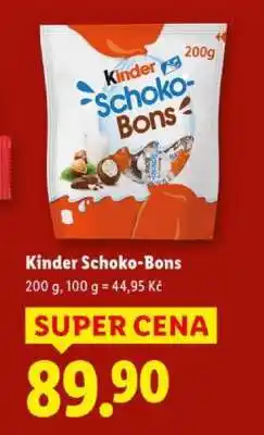 Lidl Kinder Schoko-Bons nabídka