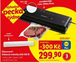 Lidl Silvercrest Vakuová svářečka fólií 130 W nabídka