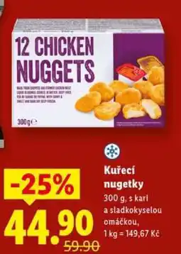 Lidl Kuřecí nuggetky nabídka