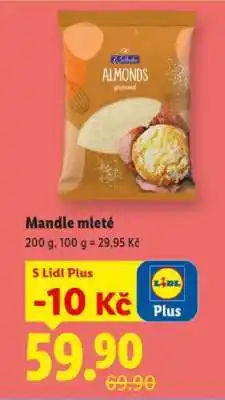 Lidl Mandle mleté nabídka