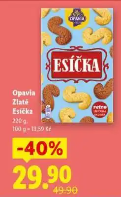 Lidl Opavia Zlaté Esíčka nabídka