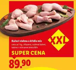 Lidl KUŘECÍ STEHNA A KŘÍDLA MIX nabídka