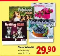 Lidl STOLNÍ KALENDÁŘ nabídka