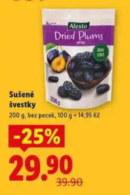 Lidl Sušené švestky nabídka