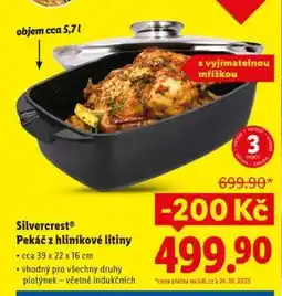 Lidl Silvercrest Pekáč z hliníkové litiny nabídka