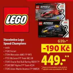 Lidl Stavebnice LEGO Speed Champions nabídka